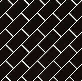Black Subway Brick 2x4 Porcelain Wall Floor Tile Backsplash Shiny for Kitchen, Bathroom Shower, Accent Decor, Fireplace on 12x12 Mesh for Easy Installation